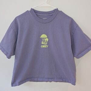 Obey Lavender Graphic T-Shirt